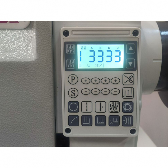 Двухигольная промышленная швейная машина с увеличенным вылетом рукава Aurora a-878-d3 (прямой привод, автоматические функции, тройное продвижение)