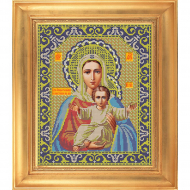 59989_Набор для вышивания бисером Икона "Леушинская"