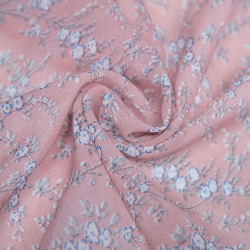 Ткань Шифон 75 г кв.м 100% полиэстер шир.145 см арт.Р.33975.02 цв.02 розовая пудра уп.30м