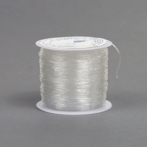 Нить силиконовая арт.ТВ 0215-1012 1мм цв.прозрачный рул.30м