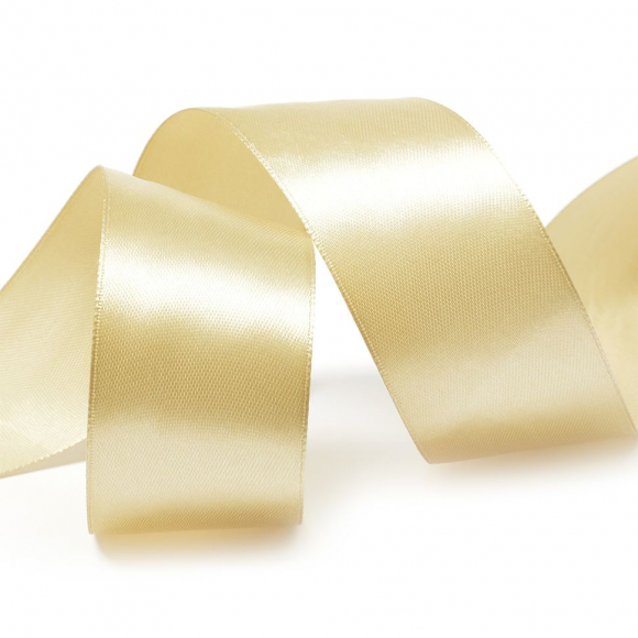 Лента атласная 38мм цв.3009 бежевый IDEAL уп.27,4 м