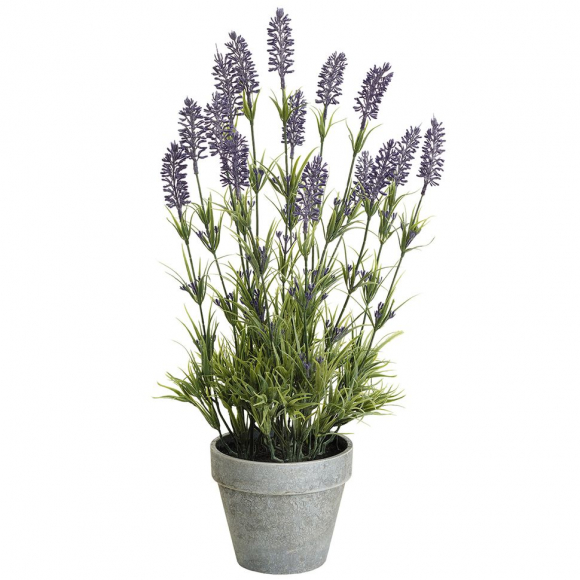 Цветок декоративный в кашпо "Лаванда"