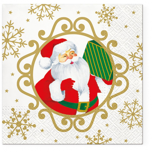 Салфетки трехслойные для декупажа, коллекция "Lunch" TETЕ a TETE "Привет Дед Мороз" Салфетки трехслойные для декупажа, коллекция "Lunch" TETЕ a TETE "Привет Дед Мороз"