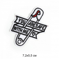 Термоаппликации арт.TBY.2326 Булавка 7,2х5,5см, уп.10 шт