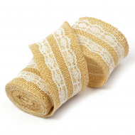 Лента декоративная Мешковина арт.TBY.ML017 шир.50мм уп.2м