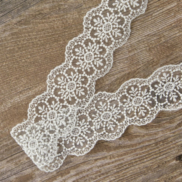 178107_Кружево-вышивка на тюле, 25 мм, 13,5 м
