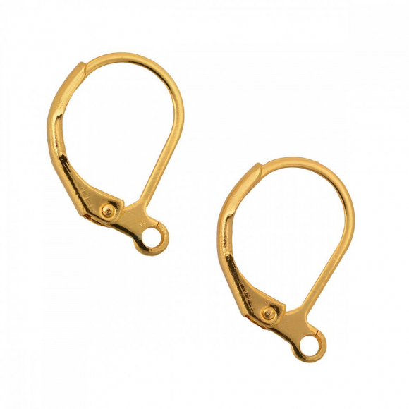 Швензы с французским замком MAGIC 4 HOBBY арт.MH.111926-1 цв. золото 12х9мм уп.30шт