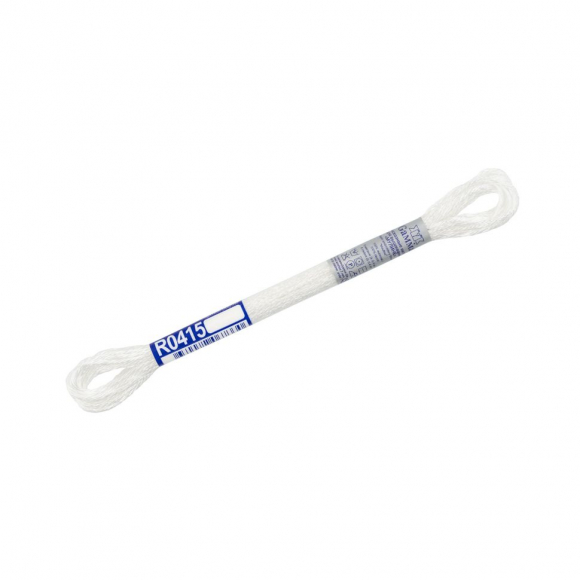 Нитки для вышивания Gamma мулине 100% вискоза 12 x 8 м цв.R0415 БЕЛЫЙ