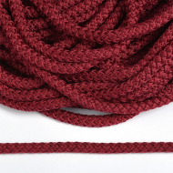 Шнур круглый полиэфир 05мм арт.1с-50/35 с наполнителем цв.048 бордо уп.200м