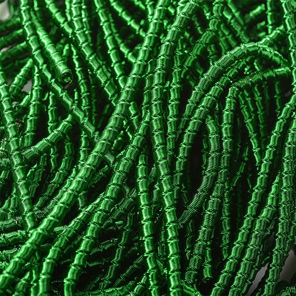 Канитель мягкая, фигурная арт.KAN/LB2-09 матовый, цв.дартмутский зеленый уп.100 г