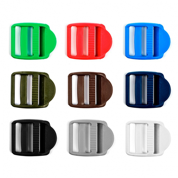 Пряжка регулятор трехщелевая 30мм LE30А цв.ассорти нагрузка 90 кг уп.90 шт Пряжка регулятор трехщелевая 30мм LE30А цв.ассорти нагрузка 90 кг уп.90 шт