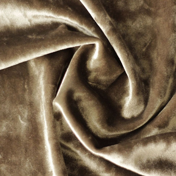 Плюш винтажный тонкий 2002-48 240г/м2 97%полиэстер3%лайкра цв.48 т.бежевый 50х50см