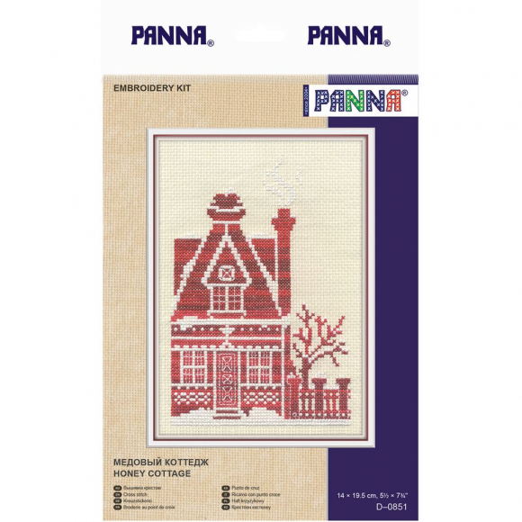 Набор для вышивания PANNA арт. D-0851 Медовый коттедж 14х19,5 см