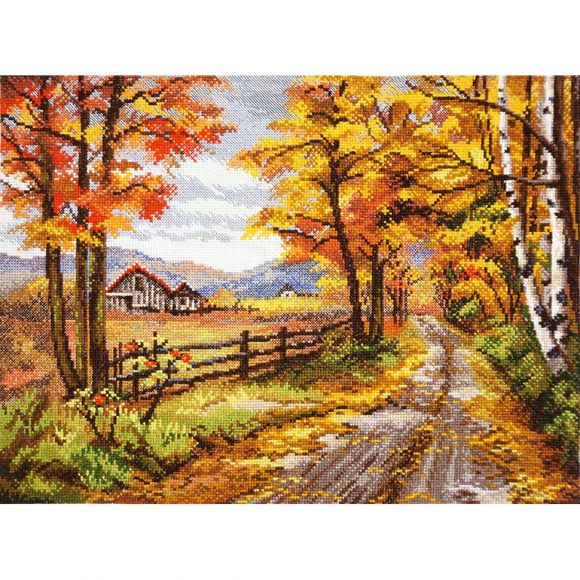 Набор для вышивания МАРЬЯ ИСКУСНИЦА арт.02.010.24 Дорога в осень 35х25 см