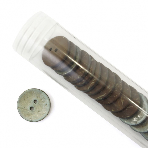 Пуговицы CONCEPT, размер 32, кокос, цвет COL.5 серо-голубой