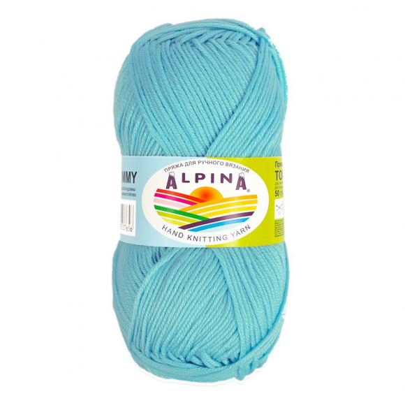 Пряжа ALPINA TOMMY (100% микнес) 10х50г/138м цв.029 св. бирюзовый