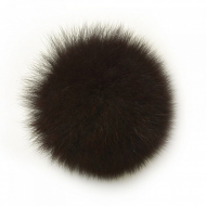 Помпон TBY натуральный арт.PNP210 Песец 12см цв.т.коричневый