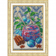 Набор для вышивания бисером ПАУТИНКА арт.Б-1309 Сливовое варенье 20х30 см Набор для вышивания бисером ПАУТИНКА арт.Б-1309 Сливовое варенье 20х30 см