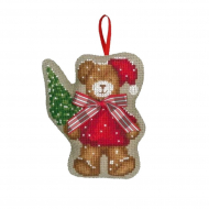 Набор для вышивания Le Bonheur des Dames арт.2735 Елочная игрушка Ours Noeud Papillon (Медведь с бабочкой) 7х9 см Набор для вышивания Le Bonheur des Dames арт.2735 Елочная игрушка Ours Noeud Papillon (Медведь с бабочкой) 7х9 см