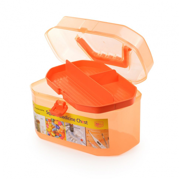 Контейнер для мелочей 2 яруса, арт.TBY 1703-01, пластик, цв. ассорти разм.22х12,5х14см