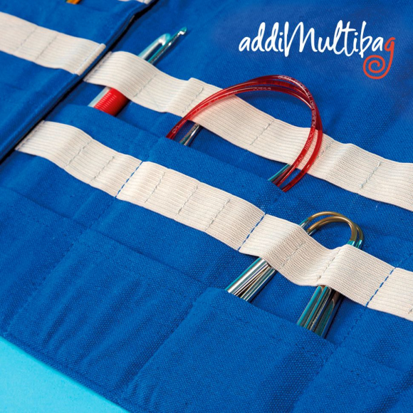 189576_Органайзер addiMultibag для хранения спиц и крючков, текстильный, 90 х 25 см, 4 отделения