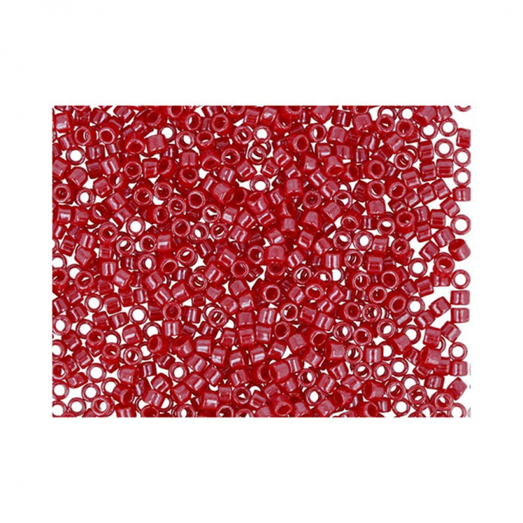 Бисер Япония "TOHO" 11/0  TREASURE №1  1.6 мм 5 х 5 г №0125 т.красный/перламутровый