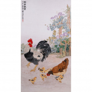 Набор для вышивания крестом XIU CRAFTS арт.2030805 Куриное семейство 94х51 см Набор для вышивания крестом XIU CRAFTS арт.2030805 Куриное семейство 94х51 см