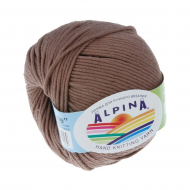 Пряжа ALPINA RENE (100% мерсеризованный хлопок) 10х50 г/105м цв.223 св.коричневый