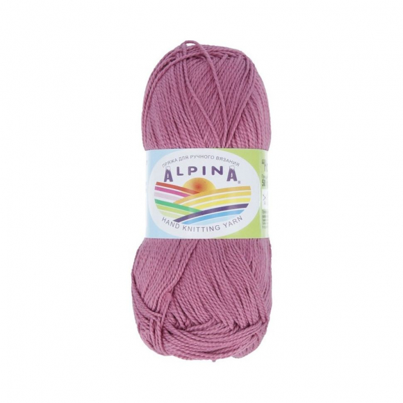 Пряжа ALPINA HOLLY (100% мерсеризованный хлопок) 10х50г/200м цв.316 сиреневый Пряжа ALPINA HOLLY (100% мерсеризованный хлопок) 10х50г/200м цв.316 сиреневый