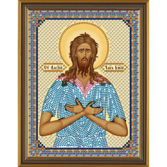 Набор для вышивания бисером НОВА СЛОБОДА арт.С6102 Св.Алексей Человек Божий 13х17 см