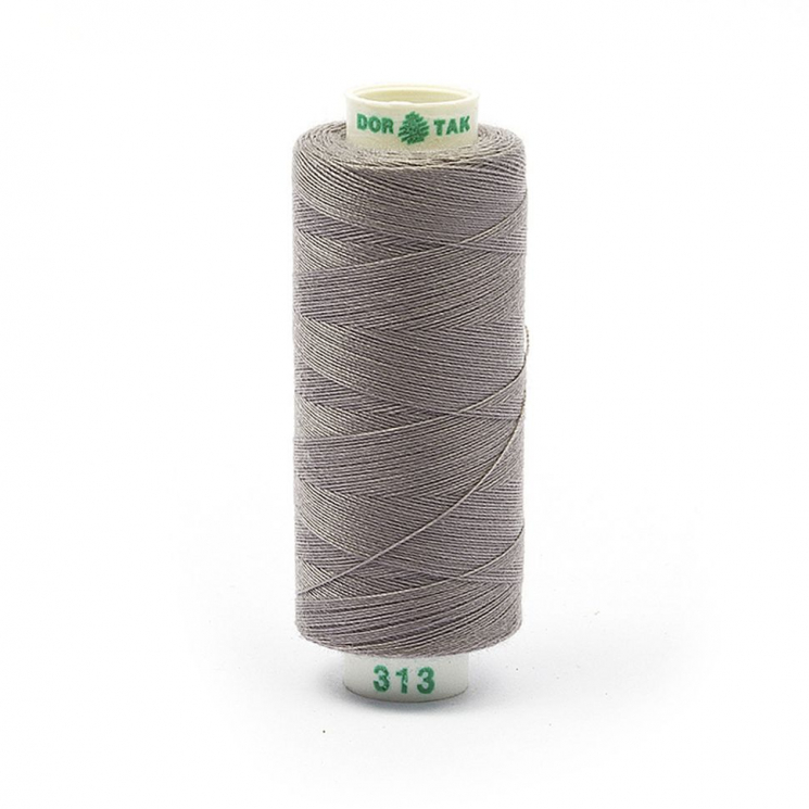 Нитки Dor Tak бытовые 40/2 полиэстер 366м цв.313 серый