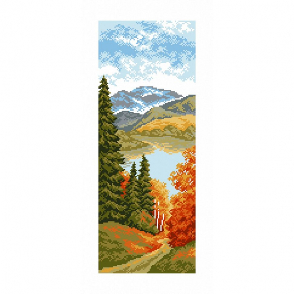 Рисунок на канве МАТРЕНИН ПОСАД арт.24х47 - 0865 Горное озеро