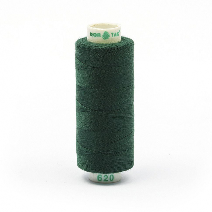 Нитки Dor Tak бытовые 40/2 полиэстер 366м цв.620 зеленый