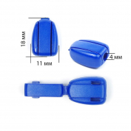 Наконечник для шнура пластик арт. 27101Н (? 4мм) цв.61 синий уп.100шт