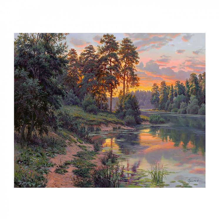 Картины по номерам Molly арт.KH0617 Прищепа. Краски вечера (24 цвета) 40х50 см