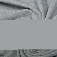 Ткань трикотаж Футер 2х нитка начес хлопок 190г опененд 100+100 сер.меланж пач.20-25кг