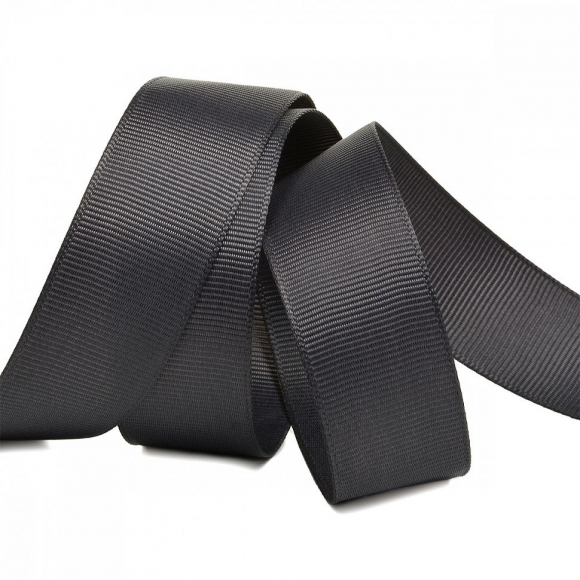 Лента Ideal репсовая в рубчик шир.25мм цв. 077 т.серый уп.27,42м Лента Ideal репсовая в рубчик шир.25мм цв. 077 т.серый уп.27,42м