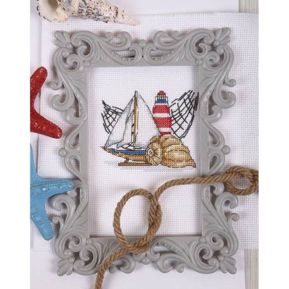 Набор для вышивания KLART арт. 12-023 Маячок 11,5х10 см