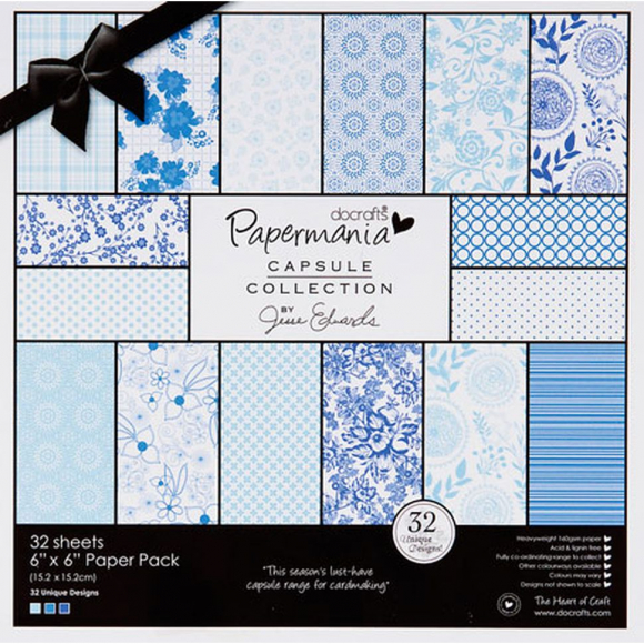 61729_Набор бумаги для скрапбукинга Burleigh Blue