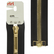 30234_Молния металл, Golg, слайдер STAB, разъёмная 1 замок, 6 мм, 80 см, цвет 2110, черный