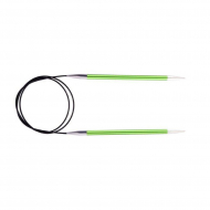 47097 Knit Pro Спицы круговые для вязания Zing 3,5мм/60см, алюминий