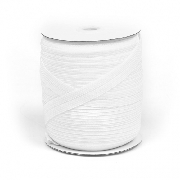 Резинка бельевая окантовочная вязаная арт.TBY.6116101 шир.016мм цв.F101 белый уп.100м