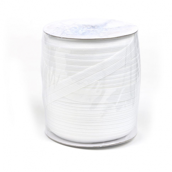 Резинка бельевая окантовочная вязаная арт.TBY.6116101 шир.016мм цв.F101 белый уп.100м