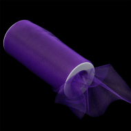 Фатин средней жесткости в шпульках,100% нейлон, арт.TBY.C шир.150мм цв.16 баклажан уп.22.86м