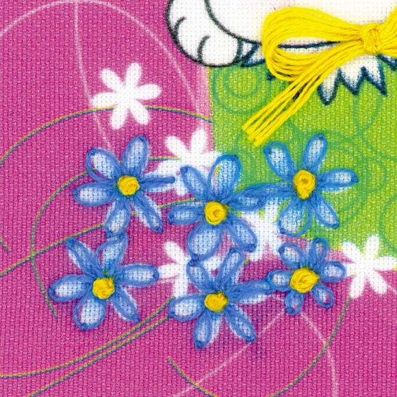 Набор для вышивания РИОЛИС арт.1609АС Открытка Подарочная 14х14 см