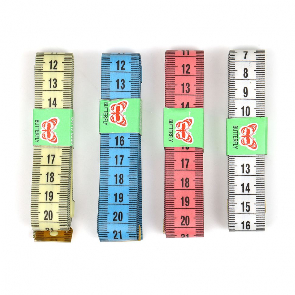 Сантиметры арт.0334-5201  200 см х 2 см, цв.ассорти, 12 шт