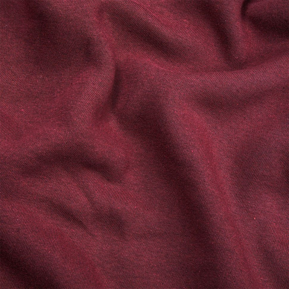 Ткань трикотаж Футер 3х нитка начес хлопок 320г пенье 185см бордо 19-1716 уп.6м