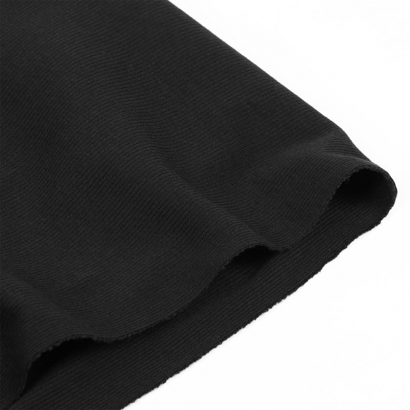 Ткань трикотаж Кашкорсе 70%хл 25%пэ 5%спан 250г 130см черный рул.35м Ткань трикотаж Кашкорсе 70%хл 25%пэ 5%спан 250г 130см черный рул.35м