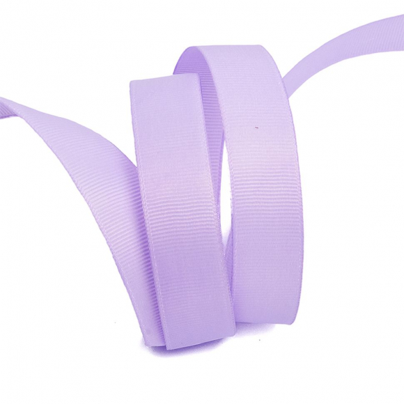 Лента Ideal репсовая в рубчик шир.20мм цв. 430 св.сиреневый уп.27,42м