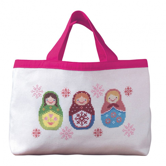 163795_Набор для вышивания сумки "Матрёшки"